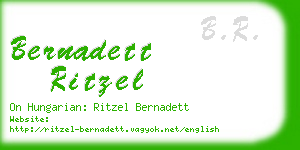 bernadett ritzel business card